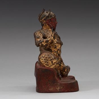 GUANYU, brons. Ming dynastin, 1600-tal.