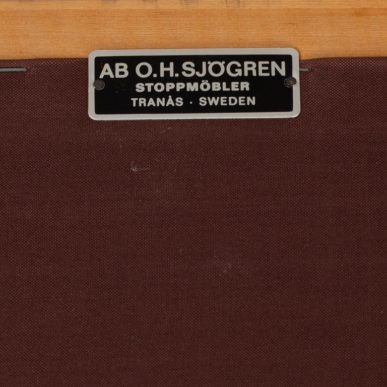 Carl Malmsten, a 'Husfadern' armchair, Sweden, jubilee model 1988.