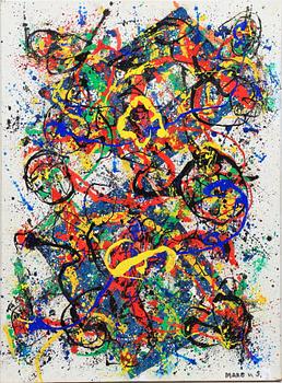 MARC VON SMAGON, akryl på papper, sign o dat -96 a tergo.