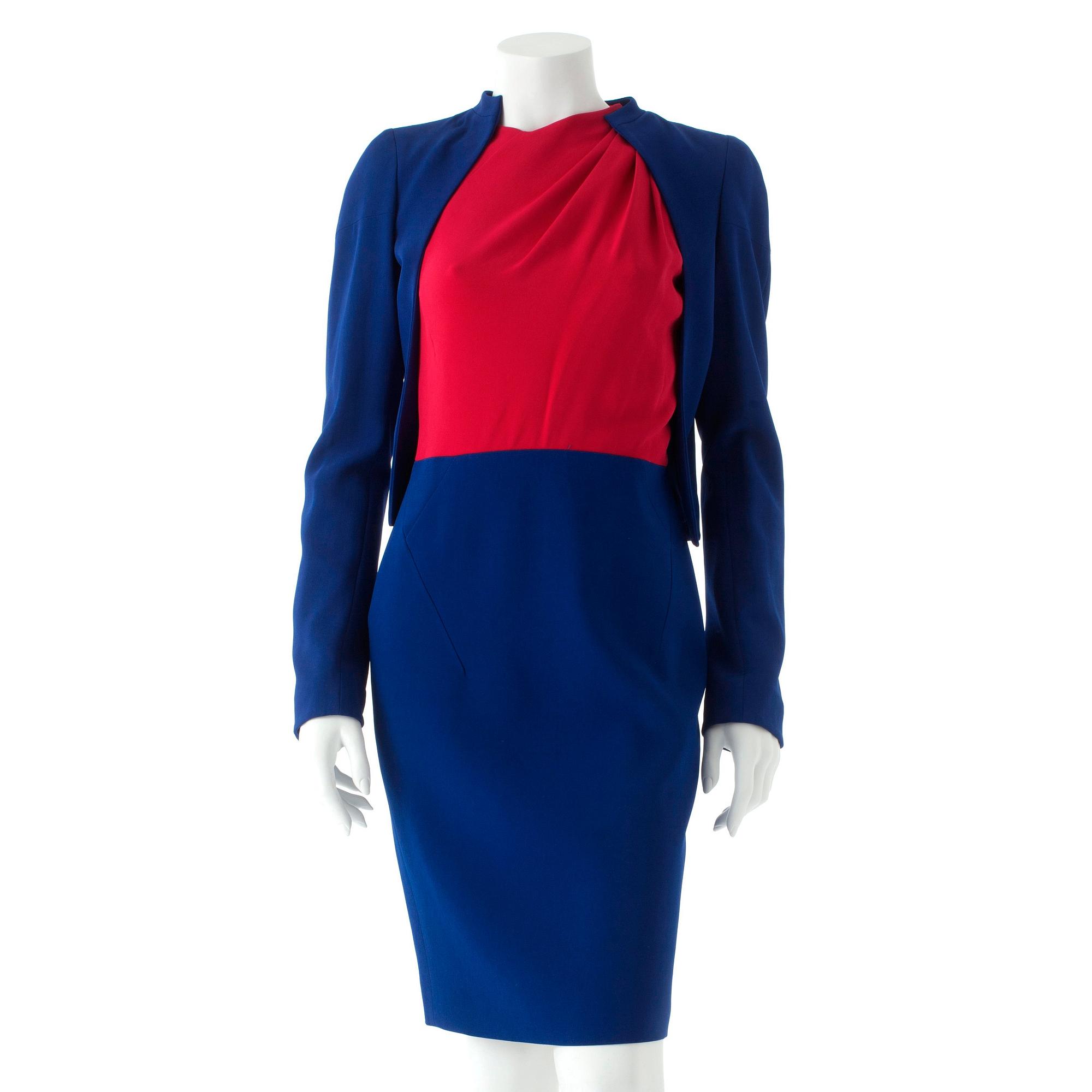 ANTONIO BERARDI, tvådelad dräkt bestående av kavaj samt klänning.