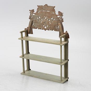 Wall shelf, folk art, Norway, 19th century.