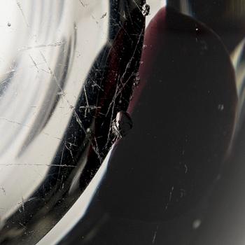 Saara Hopea, a 'Panther' glass vase, signed S. Hopea Nuutajärvi Notsjö -58.