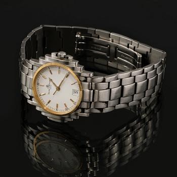 ARMBANDSUR, stål,  Baume & Mercier, 1900-talets slut.