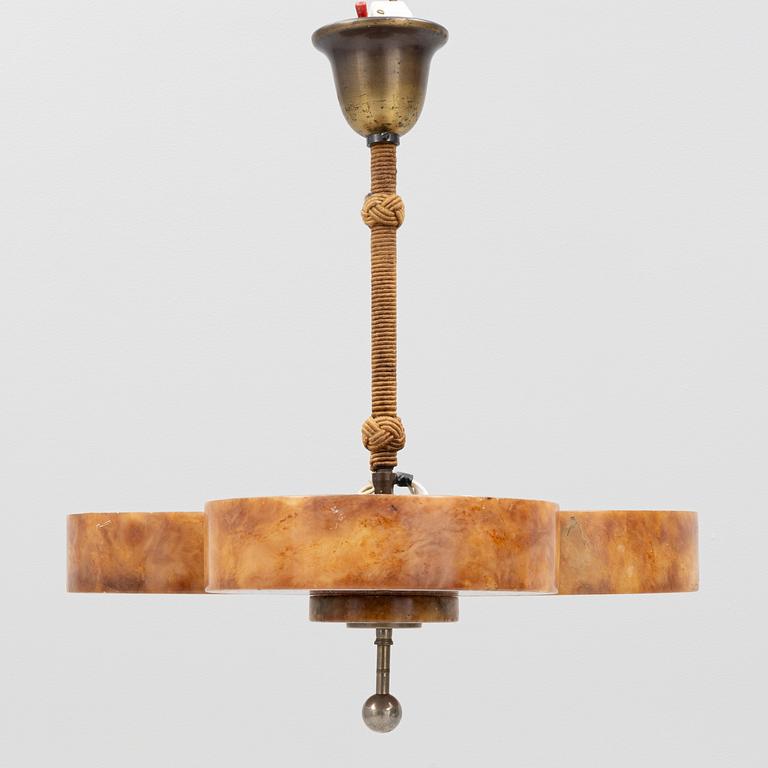 A ceiling light, 1920's/30's.