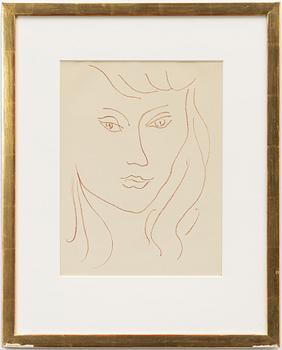 Henri Matisse, after, From "Visage".