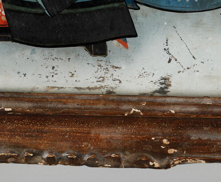 GLASMÅLNING, Kina, 1800-tal.