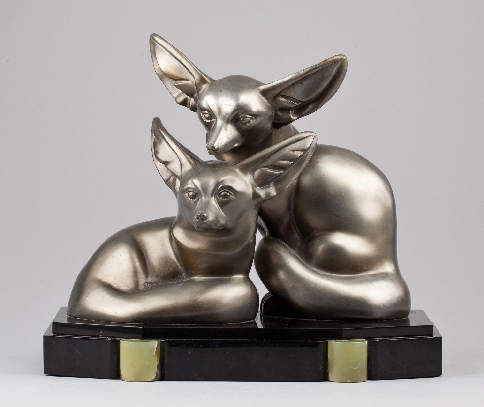 IRENEE ROCHARD, skulptur, lättmetall.