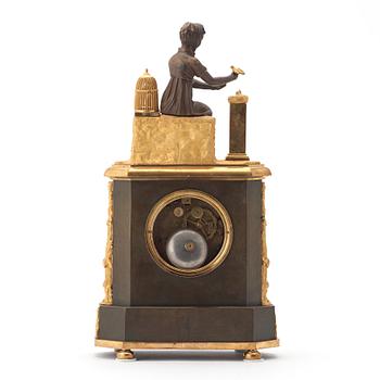 A Directoire mantal clock.