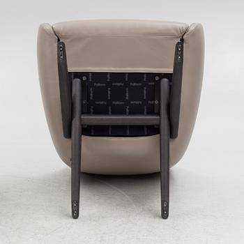 Vincent Van Duysen, a pair of 'Marlon' armchairs, Poliform, Italy.