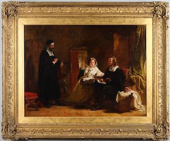 ALEXANDER JOHNSTON, olja på duk, signerad och daterad 1853.