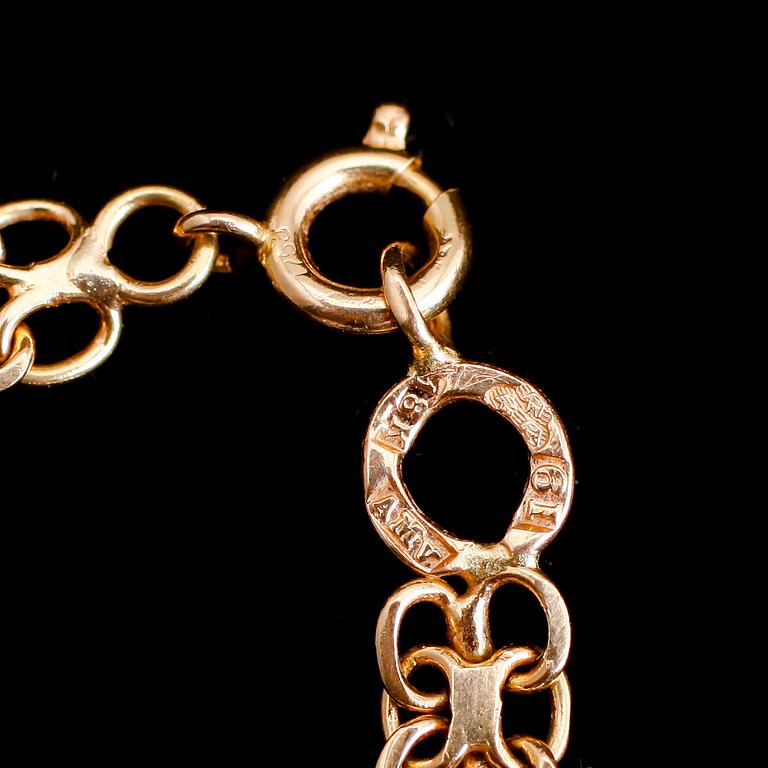 HALSBAND, 18 k guld, svenska stämplar. Vikt ca 20 g.