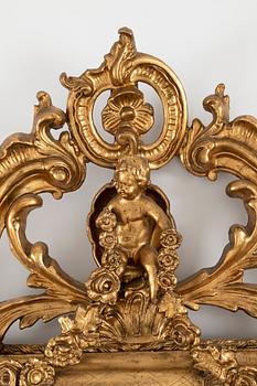 Spegel, Nyrokoko, sent 1800-tal.