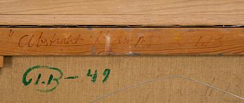 JOHN IVAR BERG, oil on canvas, signed and dated -49.
