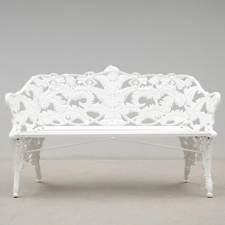 TRÄDGÅRDSSOFFA, gjuten aluminium, Byarum, 1900-talets andra hälft.