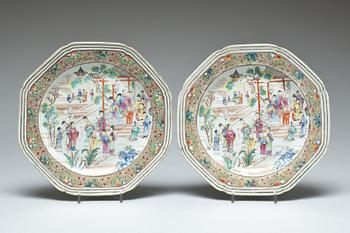 FAT, porslin, 2+2 st. Kina, 1800-tal.