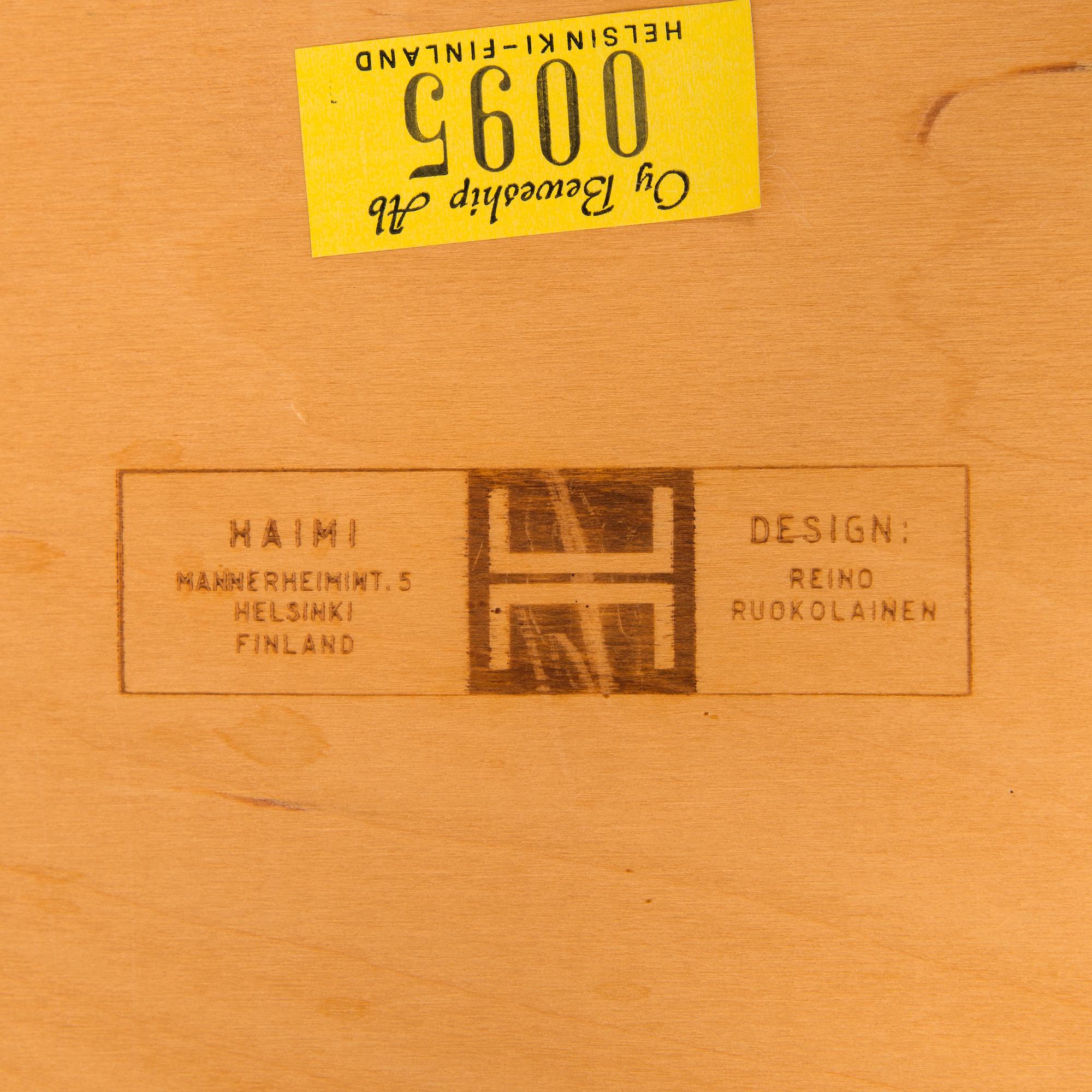 Reino Ruokolainen, a pair of armchairs, Haimi, Finland 1960s-70s.