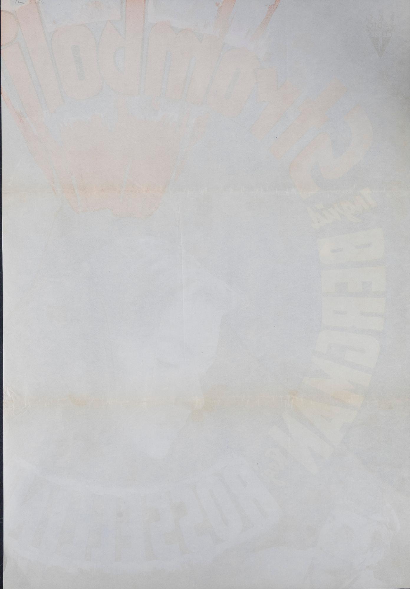 Gösta Åberg, filmaffisch, "Stromboli", 1950.