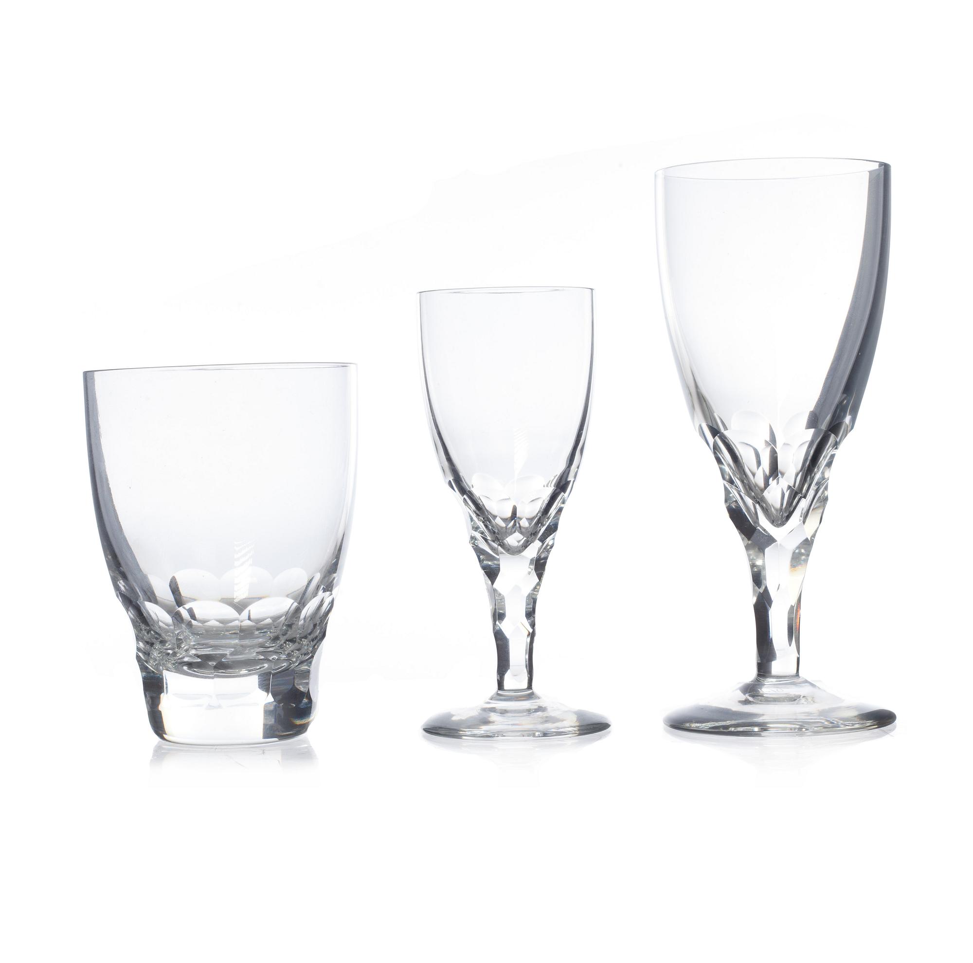 GLASSERVIS, 35 delar, "Carina", Ingeborg Lundin, Orrefors.