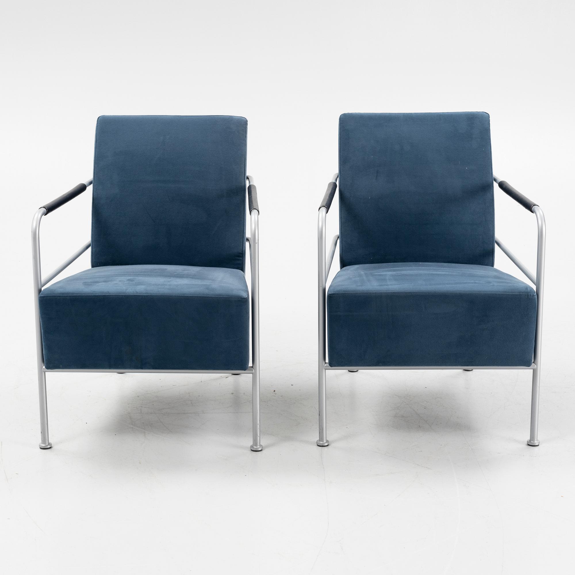 A pair of 'Cinema' easy chairs by Gunilla Allard for Lammhults.