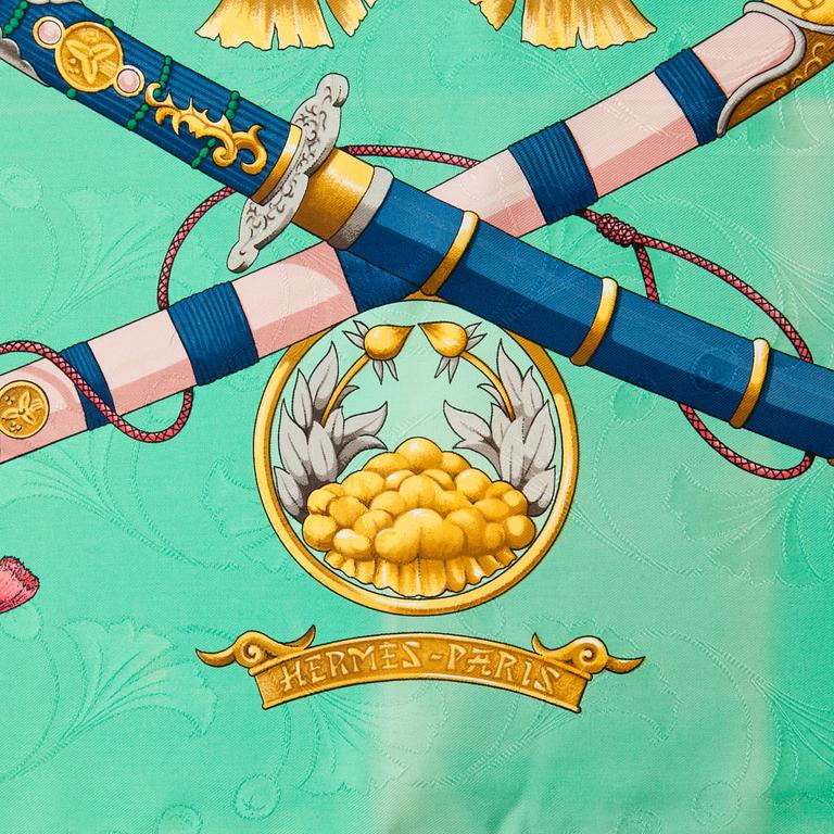 HERMÈS, scarf, "Daimyo Princess du Soleil Levant".
