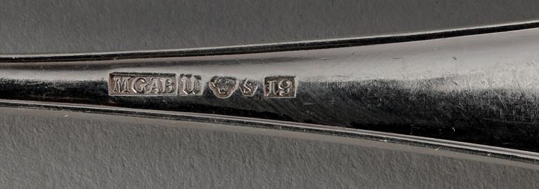 BESTICKUPPSÄTTNING, 72 delar, silver. Modell "Disa". KG Markströms, Uppsala bl a 1950.