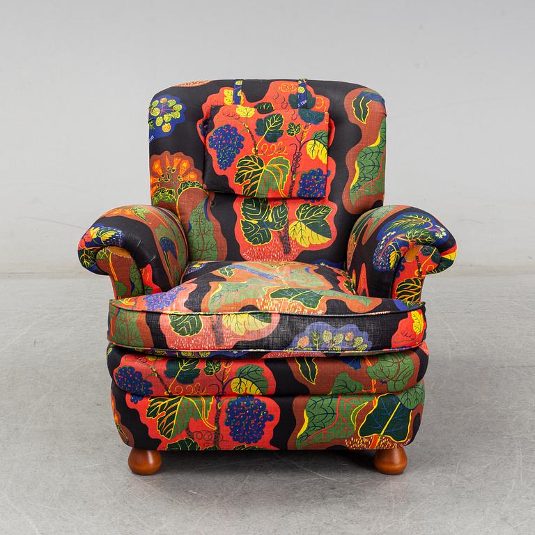 A model 336 easy chair by Josef Frank for Firma Svenskt Tenn.