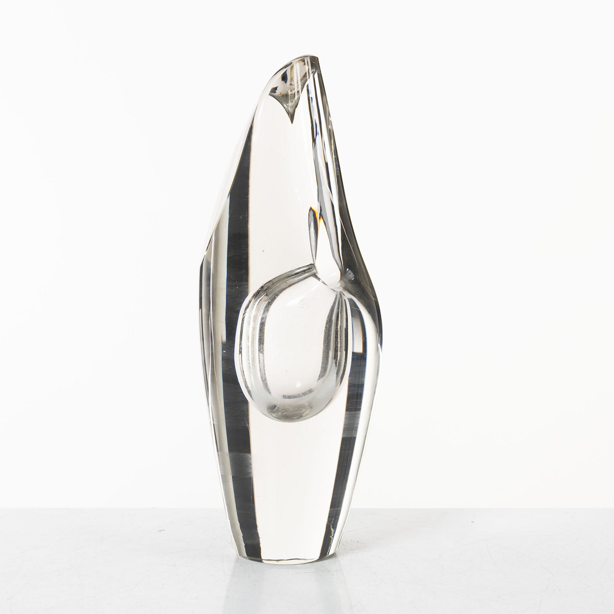 Timo Sarpaneva, skulptur, glas, "Orkidé", Iittala, Finland 1957.