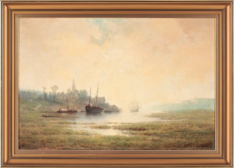 LOUIS MENNET, olja på duk, sign L. Mennet.