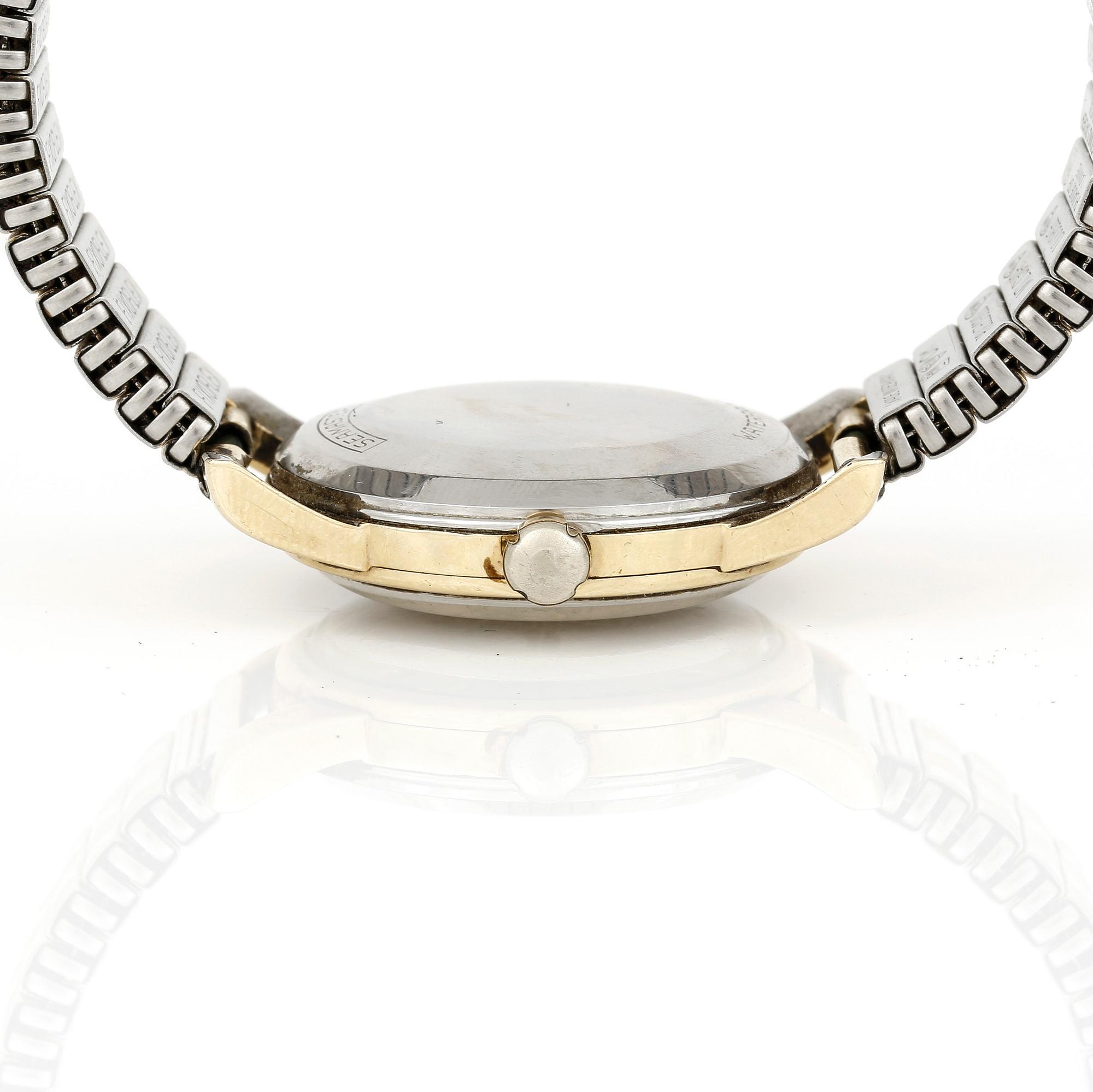 ARMBANDSUR, herr, Omega, Seamaster, Automatic, guld på stål/stål, 1950/60-tal.