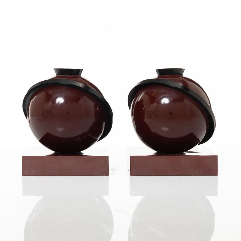 A pair of 'Saturnus' candleholders, 1930s.