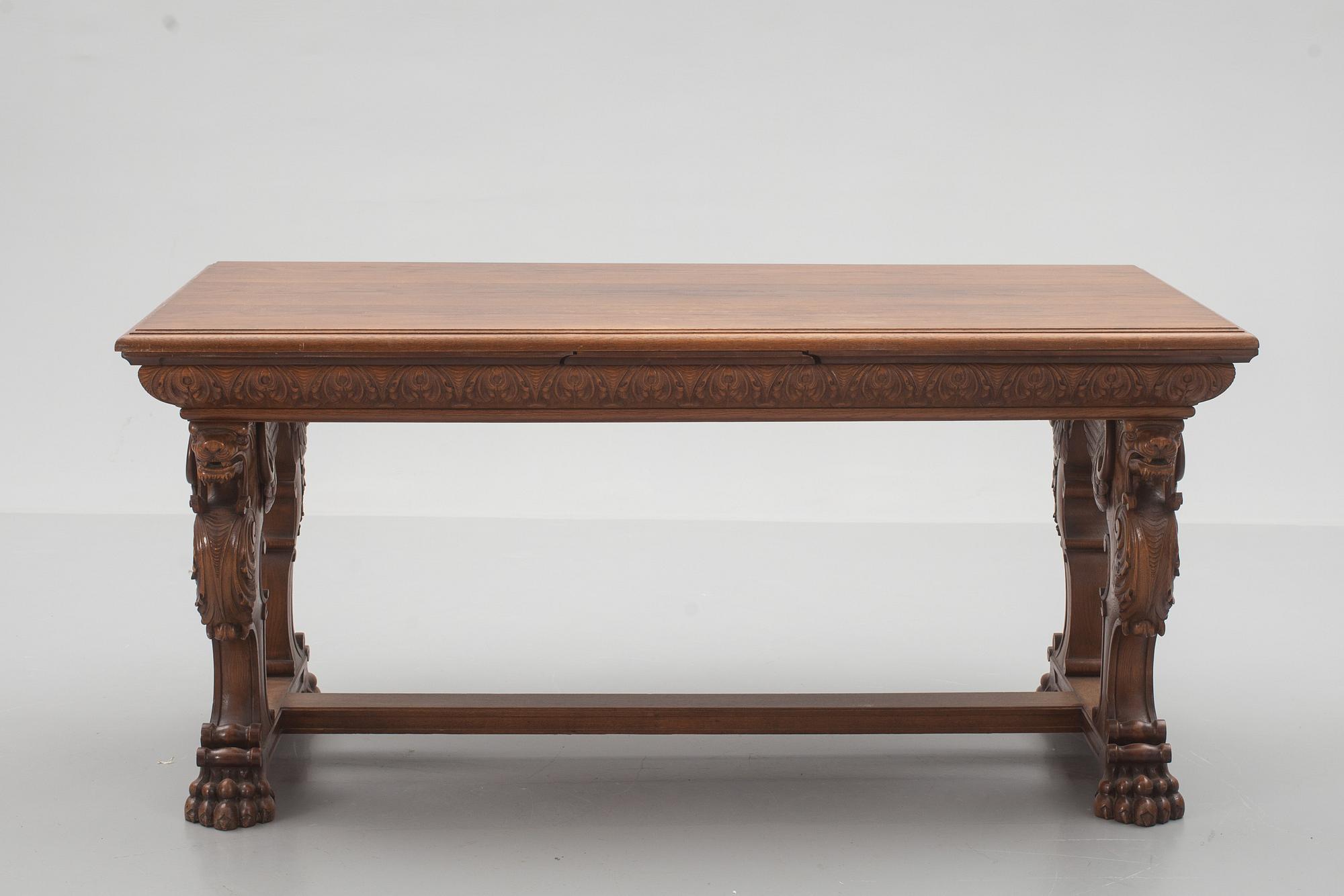 MATSALSMÖBLEMANG, 11 delar, barockstil. 1900-talets andra hälft.