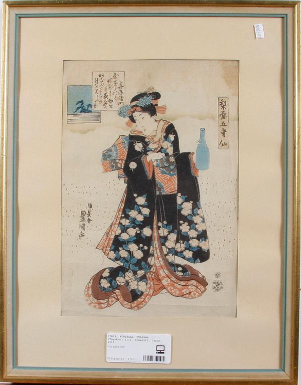 KUNISADA, UTAGAWA (Toyokuni III), träsnitt, Japan, 1845.