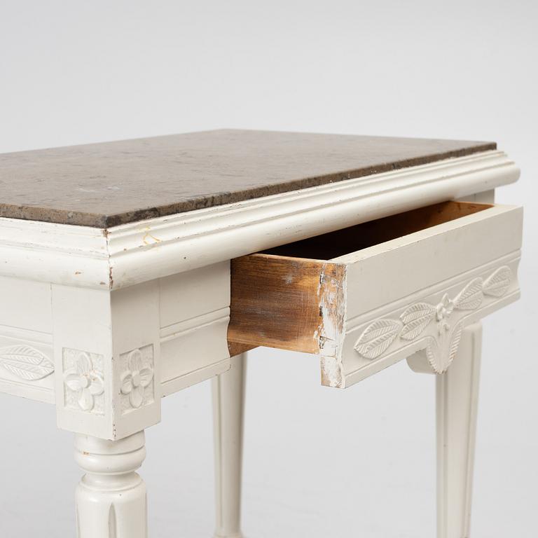 Two side tables, Gustavian style, 20th century.
