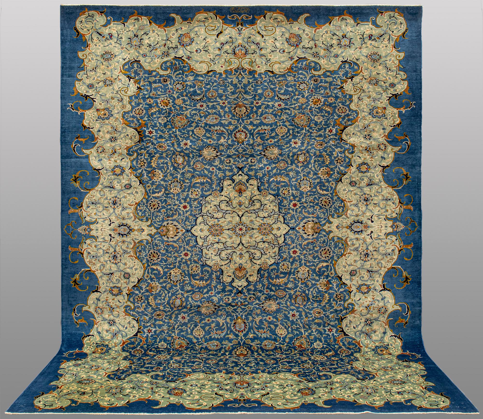 A so called Royal Keshan carpet, ca 362 x 273 cm.