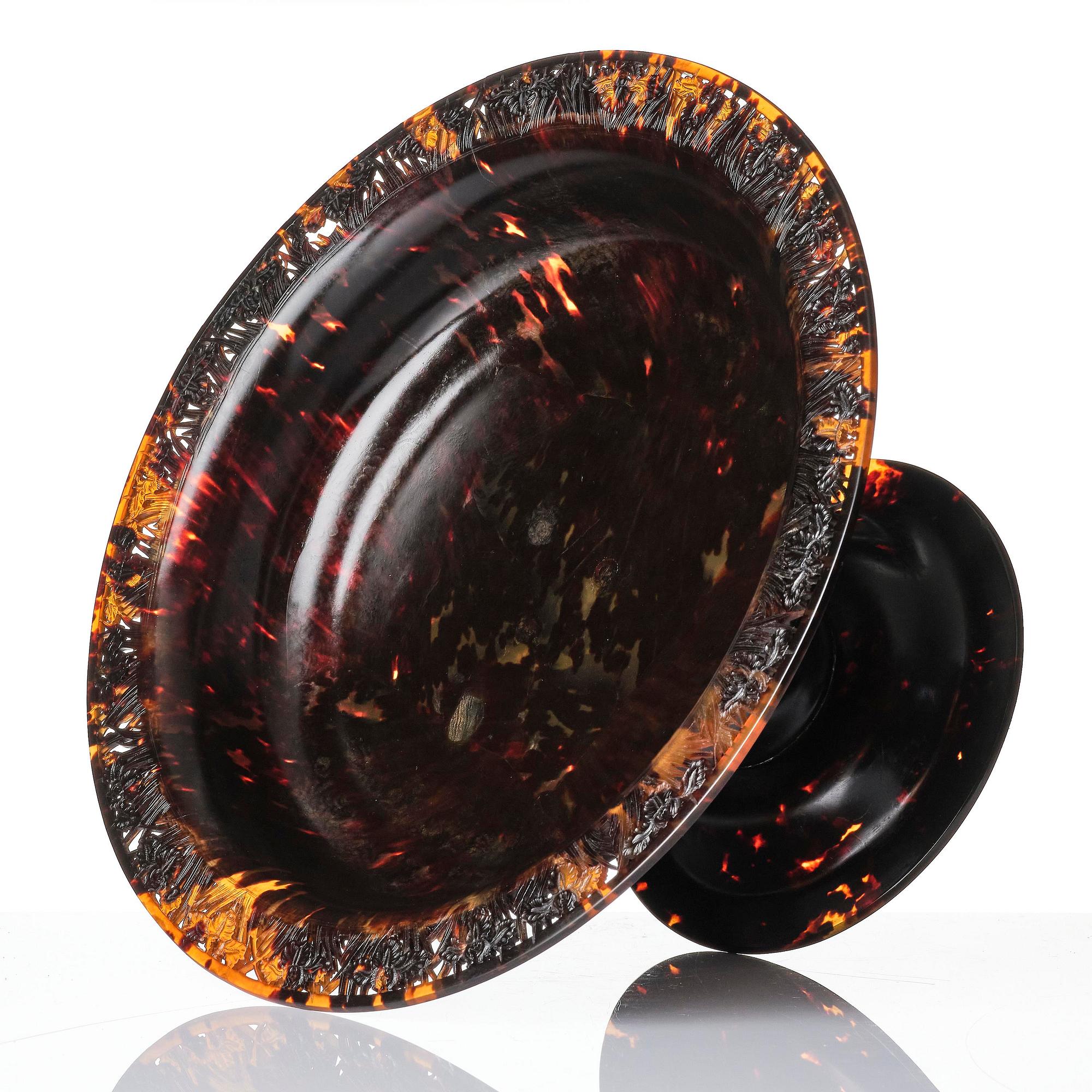 A tortoiseshell centrepiece, late 19th century.