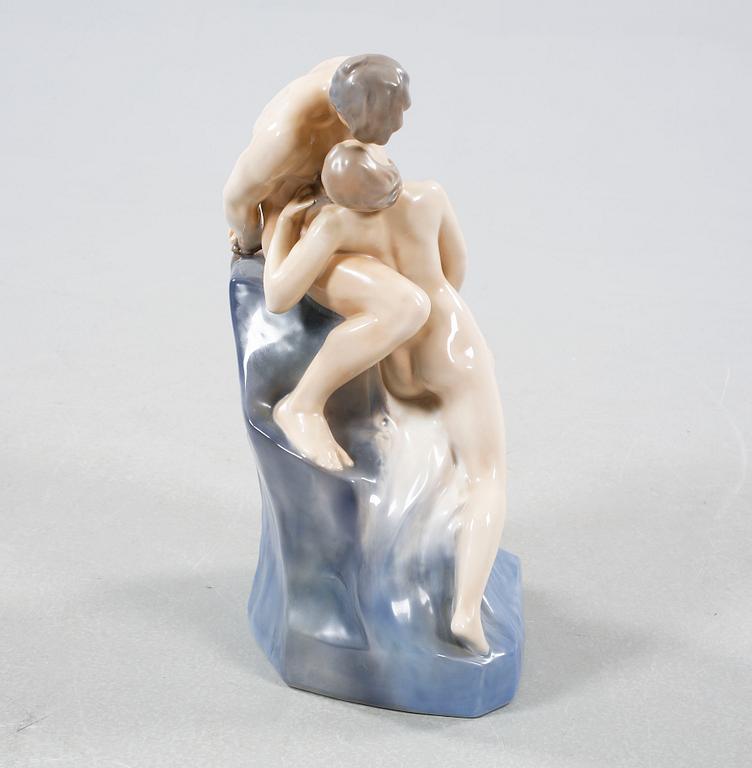 A porcelain figurine, model 3049, probably Holger Christiansen, Royal Copenhagen, signed in the porcelain, 20th century.