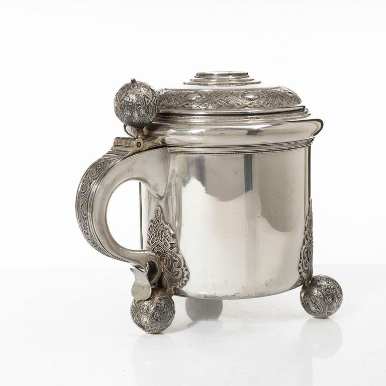 Tankard, silver, GAB, Stockholm, 1919.