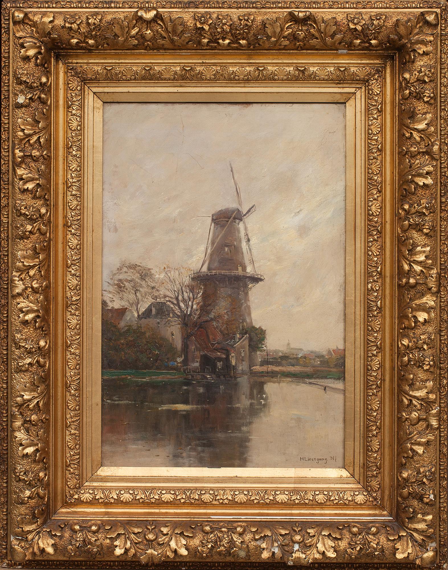 HELMUT LIESEGANG, olja på pannå, signerad.