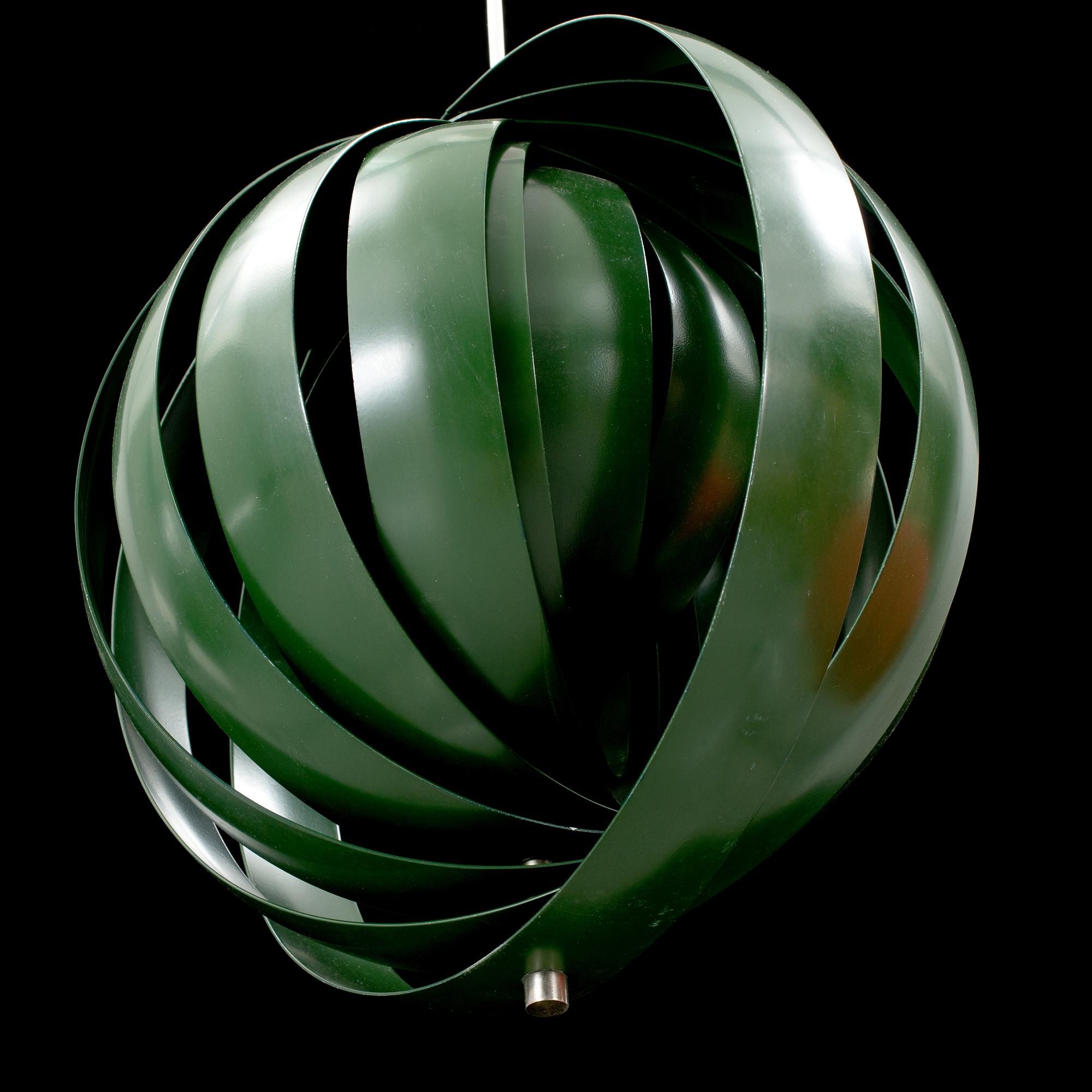 A "Moon lamp" designed by Verner Panton for Louis Poulsen.