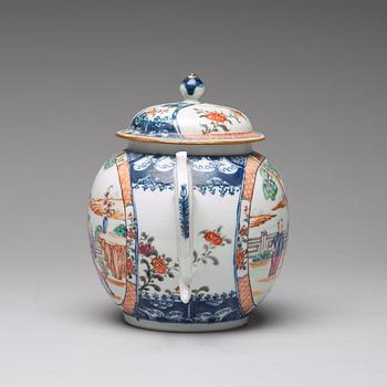 A large famille rose punch pot, Qing dynasty, Qianlong (1736-95).