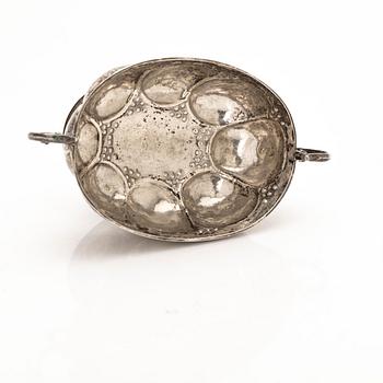 Silver brandy bowl, 19th century.