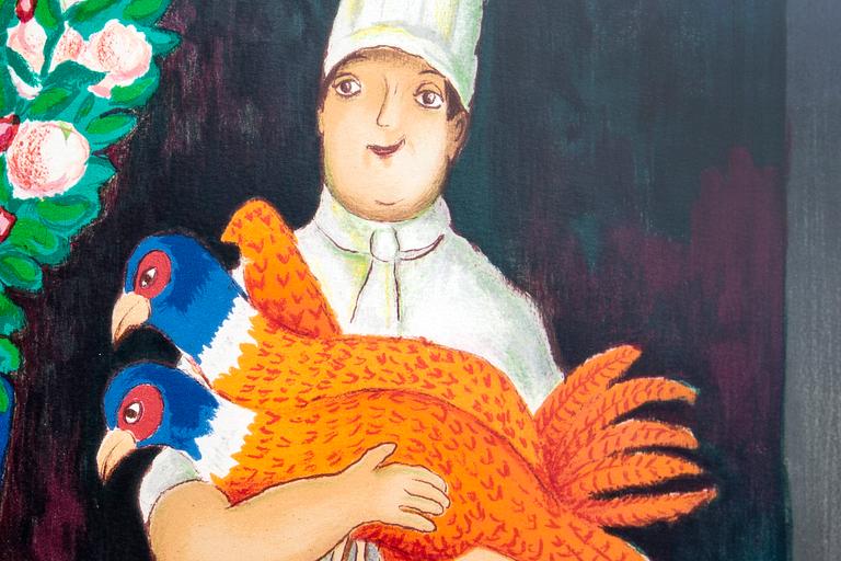 Lennart Jirlow, lithograph in colours signed and numbered 57/285.