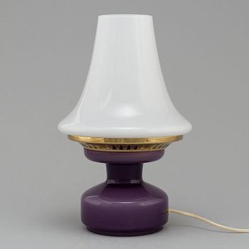 HANS-AGNE JAKOBSSON, A second half of the 20th century glass and brass table lamp, model B 124.