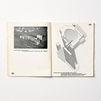 Book, Walter Gropius, "Internationale Architektur" (Bauhausbücher 1), 1927, inscribed to Gunnar Asplund.