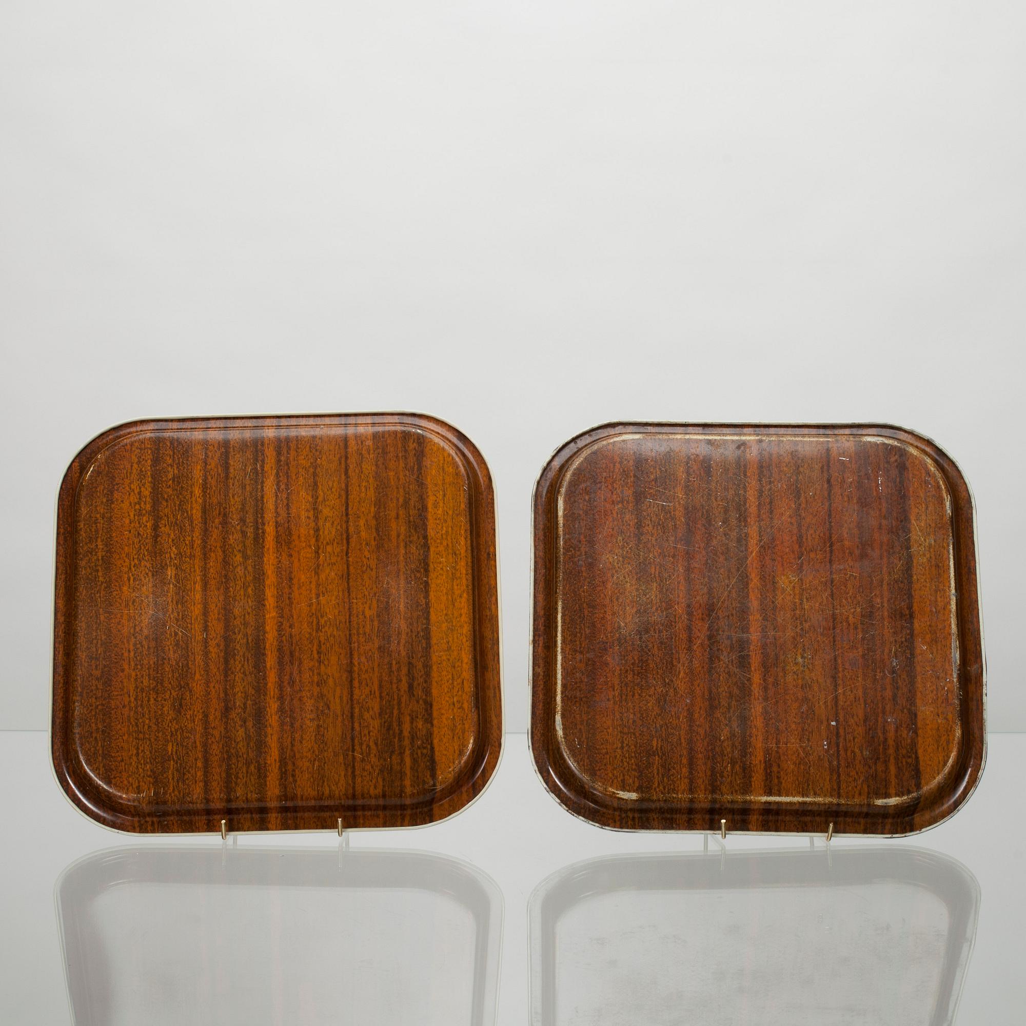 BRICKOR, 2 st, plåt, Piero Fornasetti, Italien 1900-talets mitt.