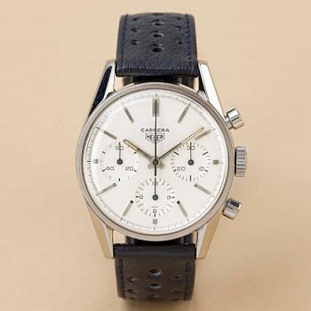 1158. Heuer, Carrera, "Eggshell 1st Execution", ca 1963.
