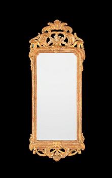 A Swedish Rococo 18th century mirror by J Åkerblad, master 1758.