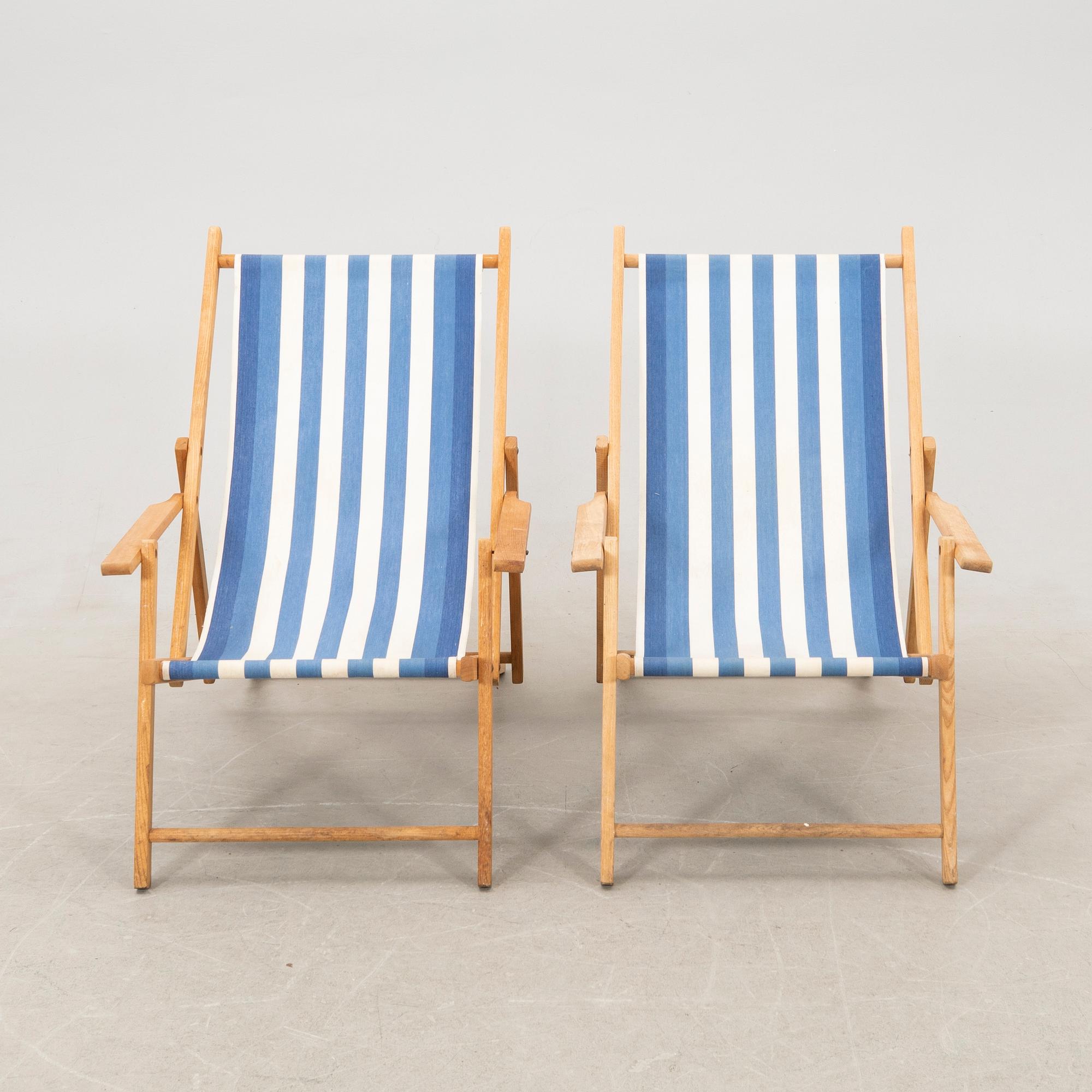 Sun loungers a pair.