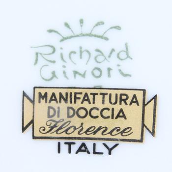 MATSERVIS, 37 delar, porslin, "Richard Ginoir", Manifattura di Doccia, Florence, Italien.