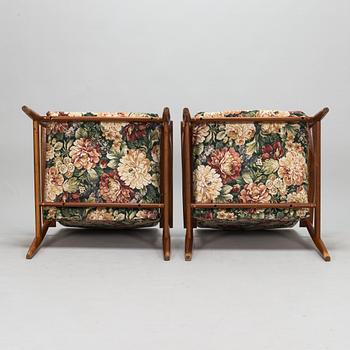 Finn Juhl, a pair of 1960s '138' armchairs , France & Søn, Denmark.